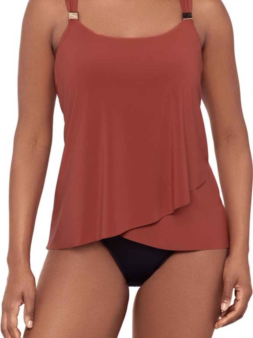 Miraclesuit Razzle Dazzle Underwire Tankini Top size 12